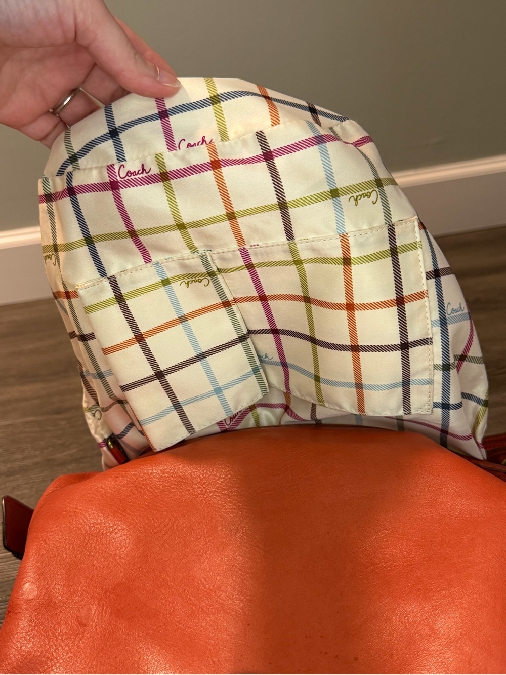 Coach Bleecker Duffle with Tattersall Interior - Picture 12 of 15